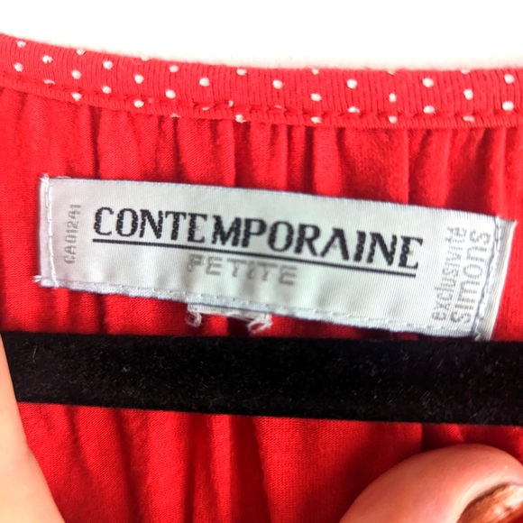 Simon's Contemporaine petite polka dot shirt - Picture 3 of 3